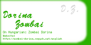 dorina zombai business card